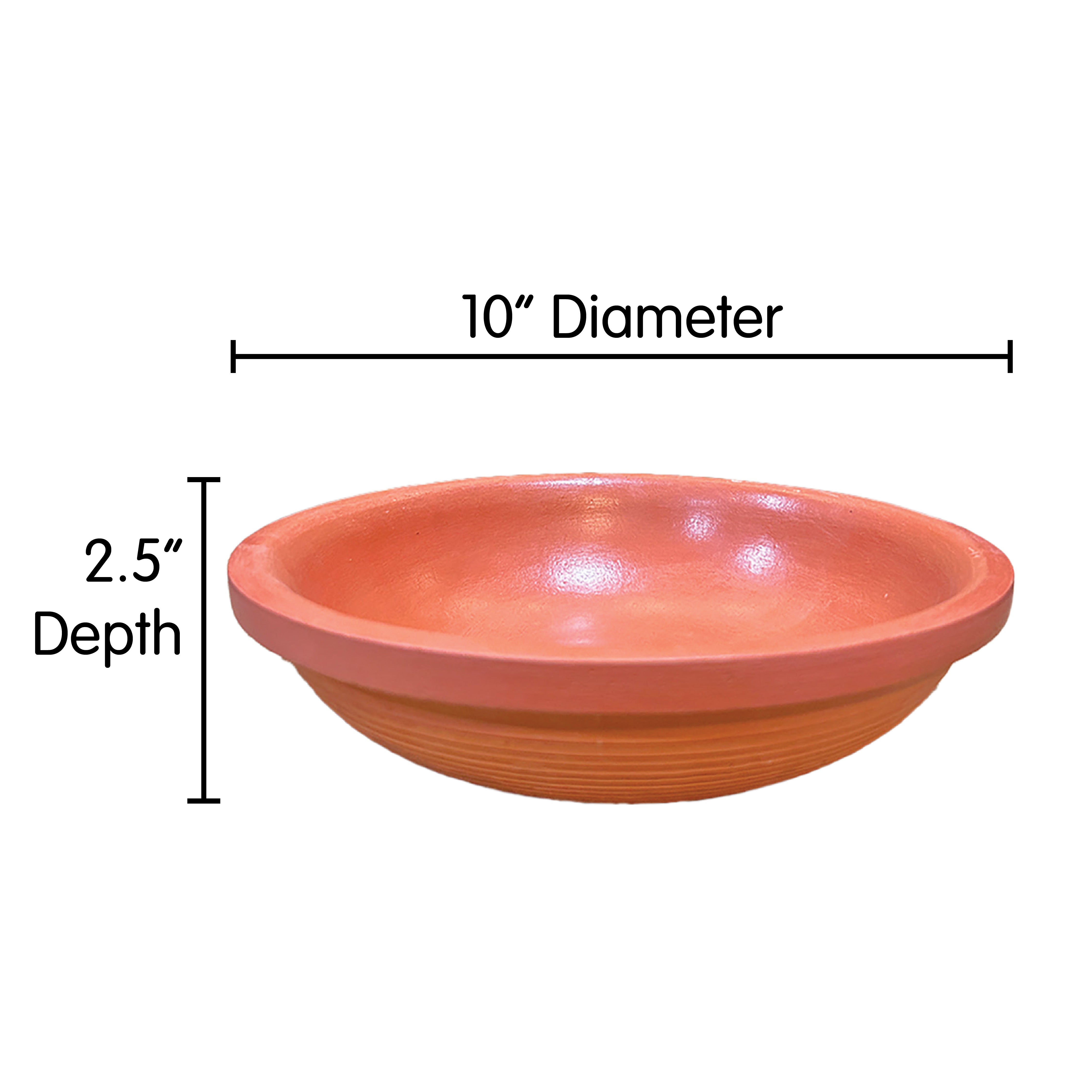 10" Glazed Filler slab mud/clay pots