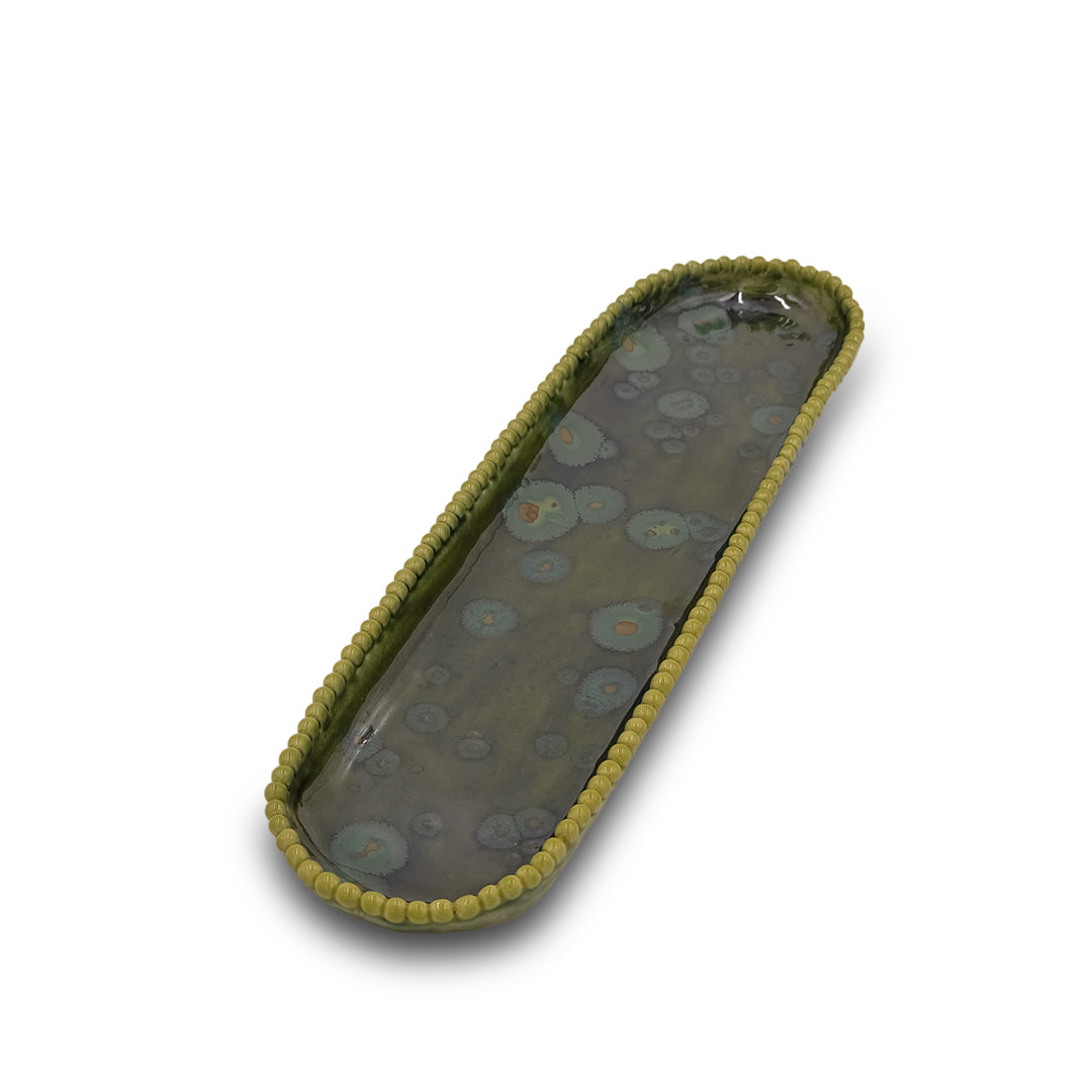 Green Meadow Ceramic Tray/Ceramic Tray/Serving Tray