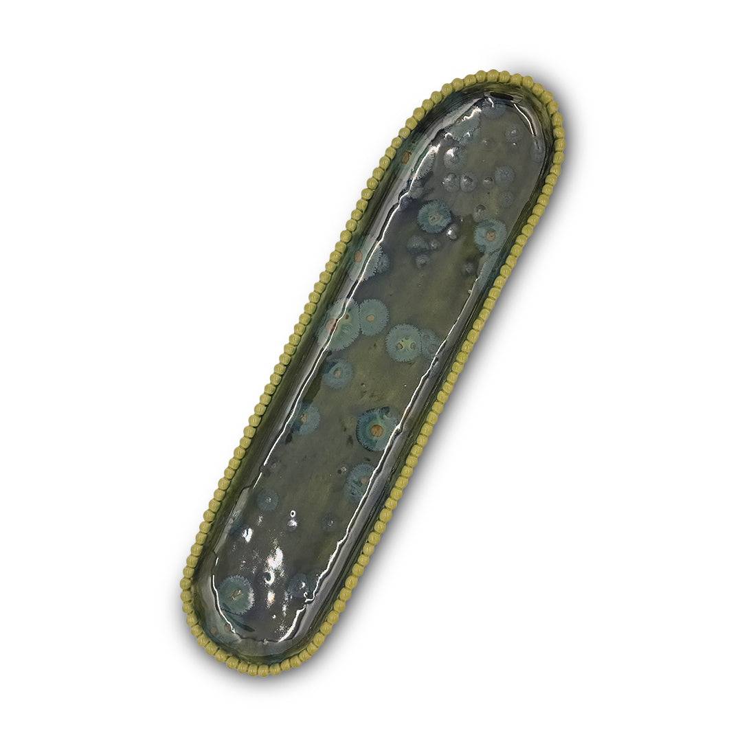 Green Meadow Ceramic Tray/Ceramic Tray/Serving Tray