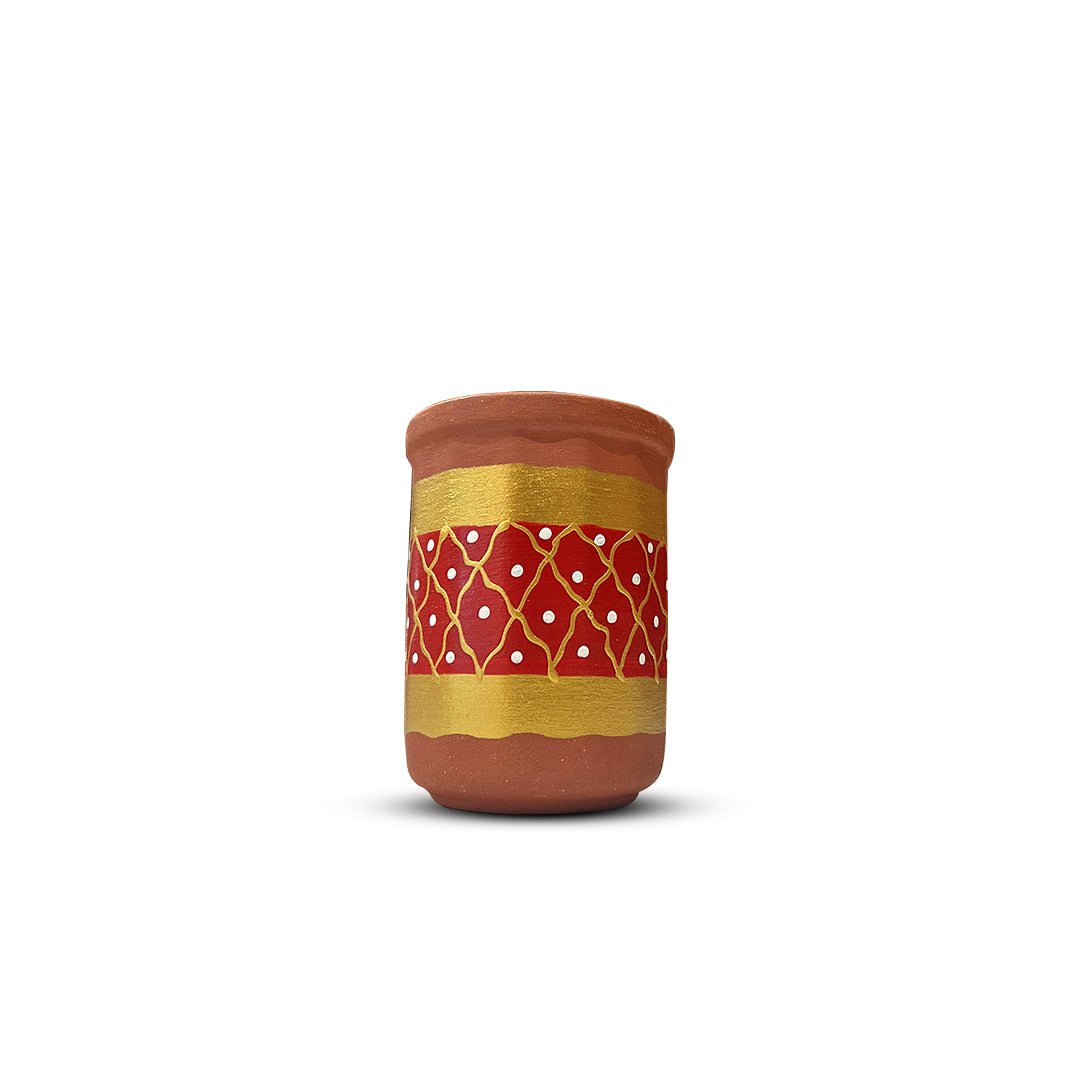 Hand-Painted Water Glass
