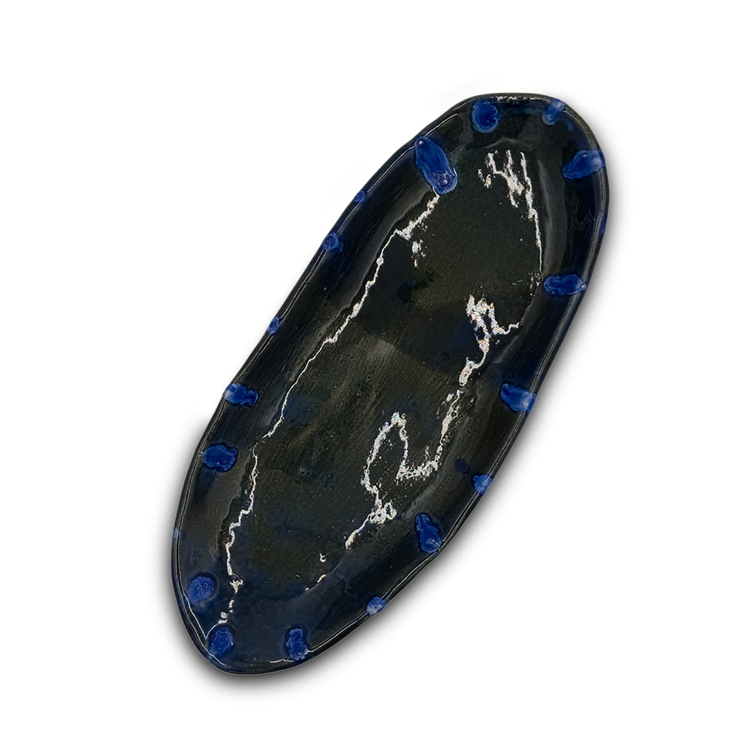 Artistic Quad-Leg Serving Tray/Ceramic Tray/Serving Tray