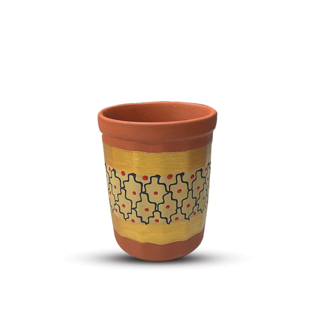 Hand-Painted Water Glass