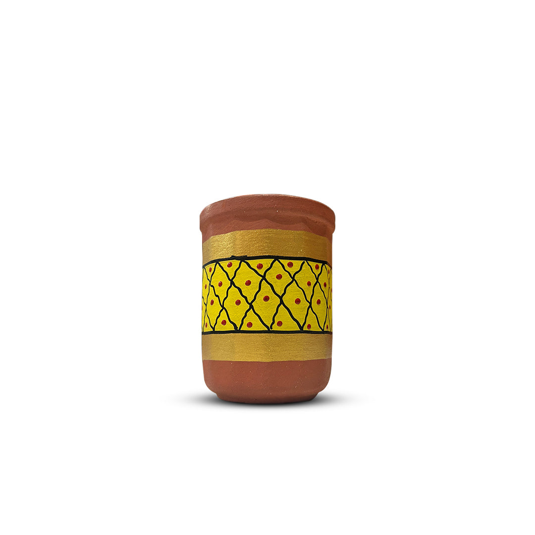 Hand-Painted Water Glass