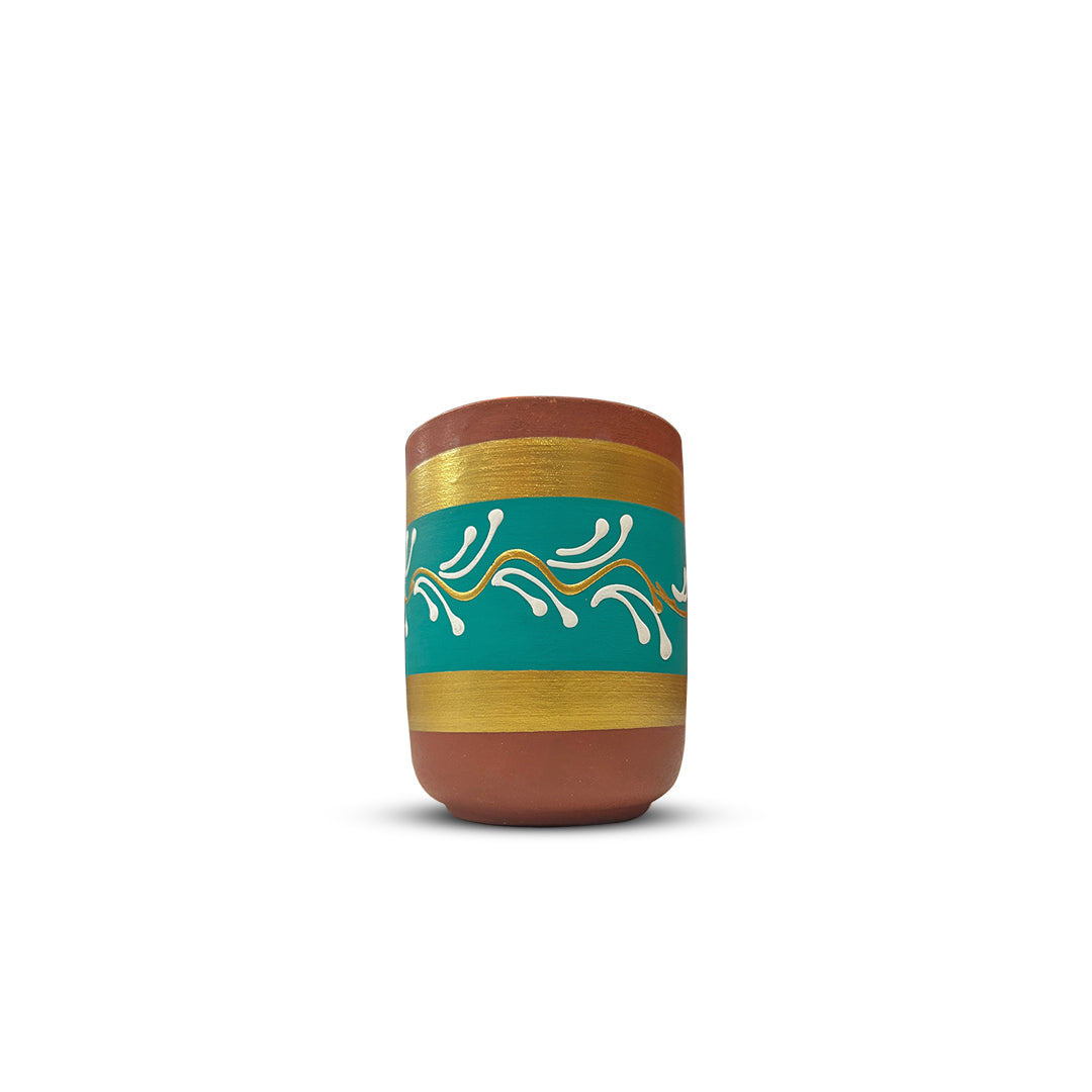 Hand-Painted Water Glass